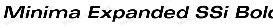 Minima Expanded SSi Bold Expanded字体转换